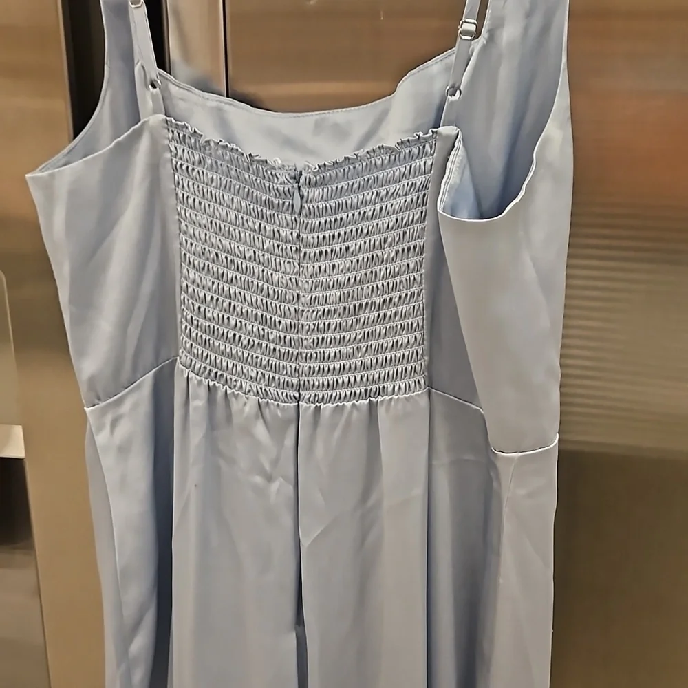 💕REFORMATION💕 Solay Silk Dress ~ Mineral 6 NWT